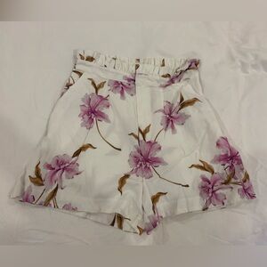 Bardot Floral High Waist Shorts Size 6